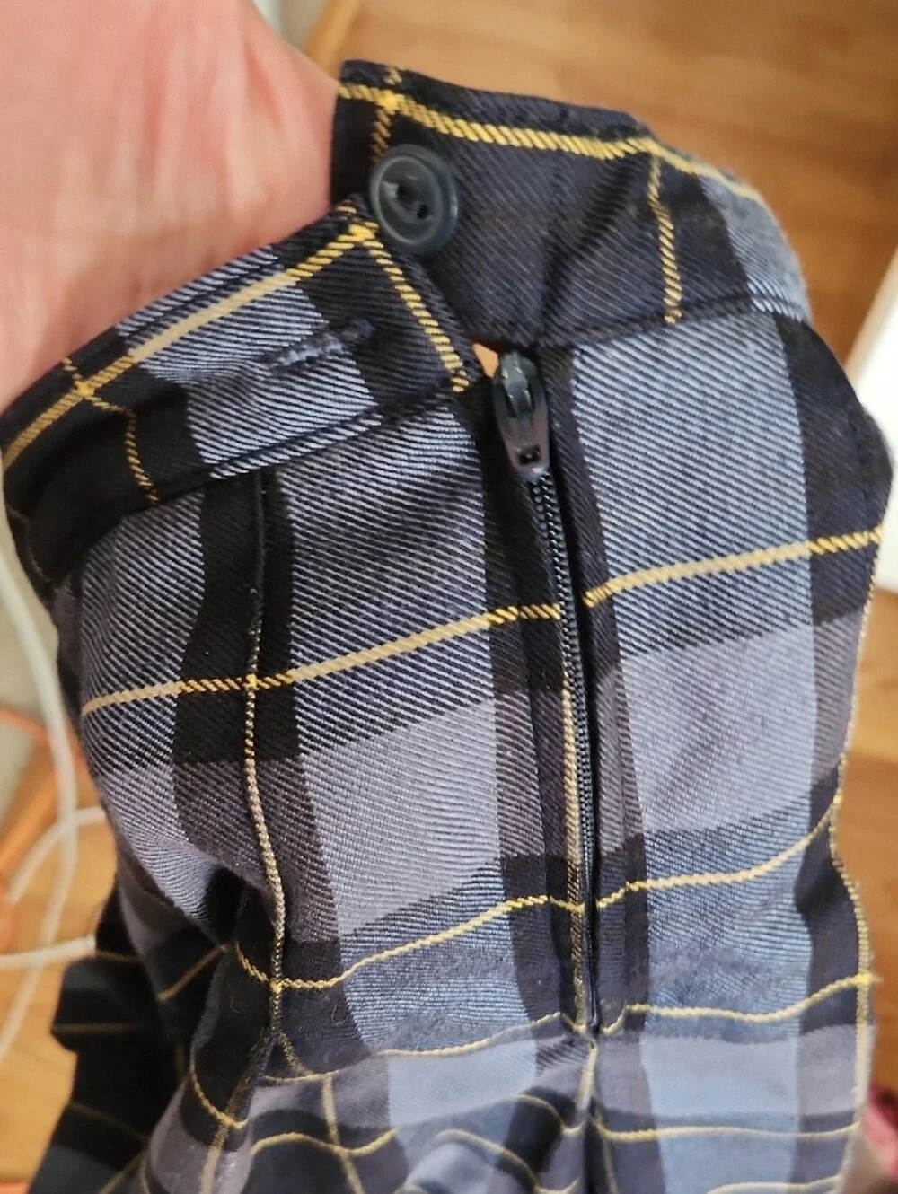 Lands' End Blue Plaid Catholic Parochial School Uniform Skirt Sz 14